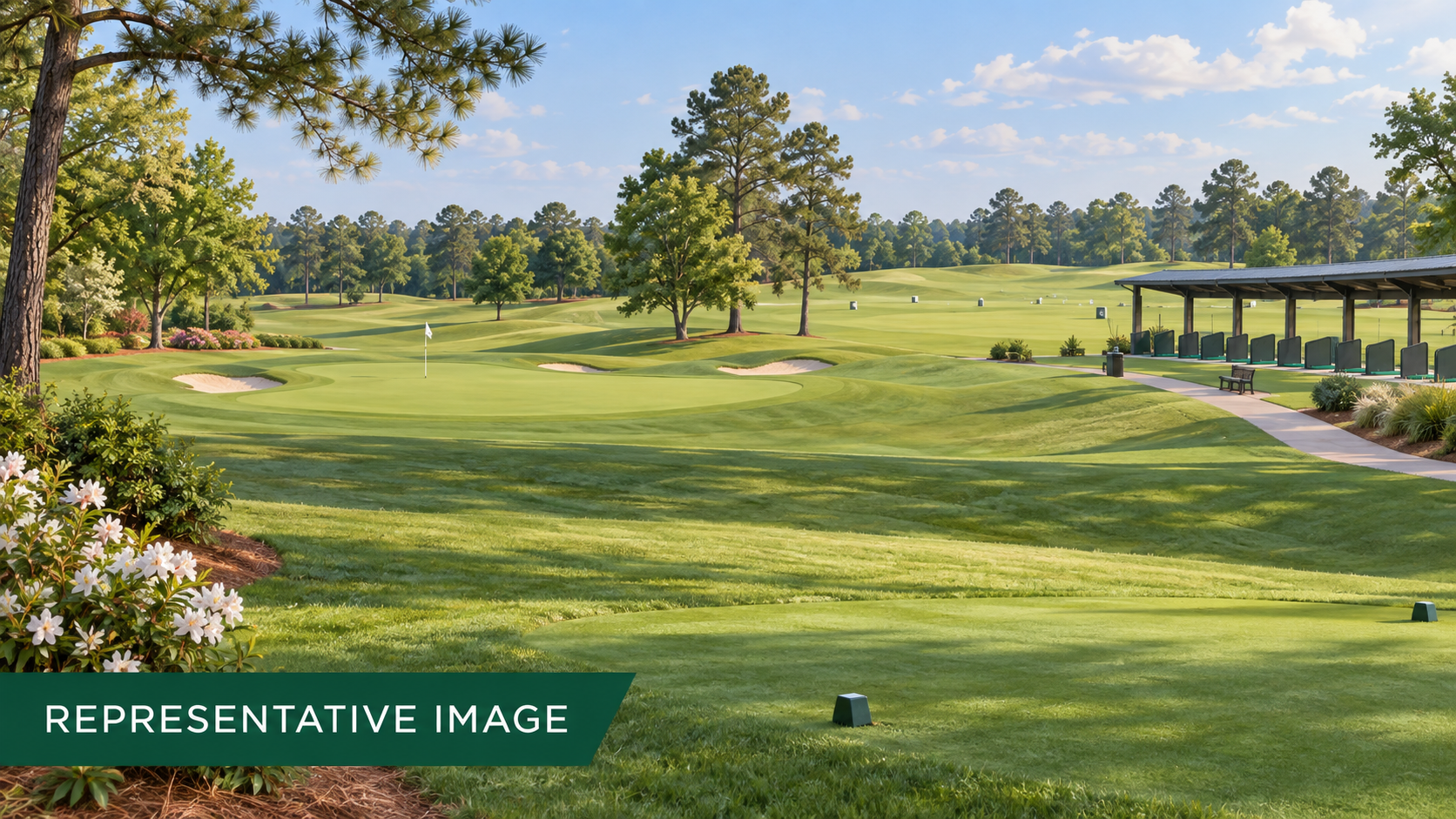 Representative illustration of a renovated public golf course